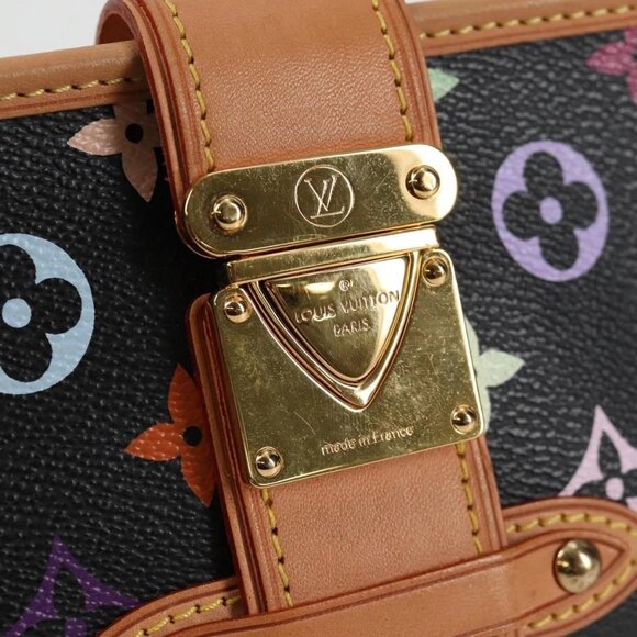 LOUIS VUITTON Monogram Multicolor Shirley Shoulder Bag Black M40050 Auth 121182V - Picture 11 of 15